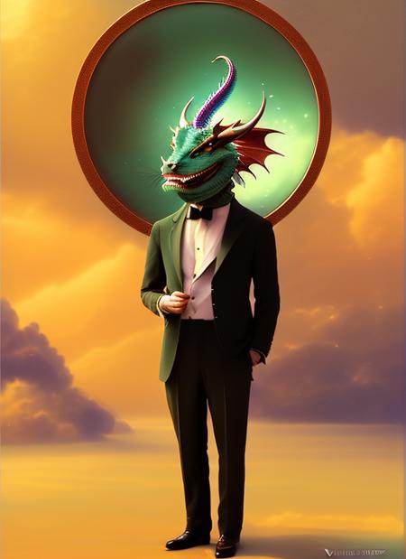 anthropomorphic art of a businessman dragon, green dragon, portrait, victorian inspired clothing by artgerm, victo ngai, ryohei hase, artstation. fractal papers, newspaper. stock certificate, highly detailed digital painting, smooth, global illumination, fantasy art by greg rutkowsky, karl spitzweg, jc leyendecker