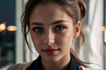 (raw photo, best quality, masterpiece),close up,photo of a 18 year old girl,happy,night, soft lighting, ponytail hair,perfecteyes eyes, blue eyes, <lora:LCM_LoRA_Weights_SD15.safetensors:1.0:1.0> <lora:picxer_real.safetensors:1.0:1.0> <lora:detail\lora_perfecteyes_v1_from_v1_160.safetensors:1.0:1.0>