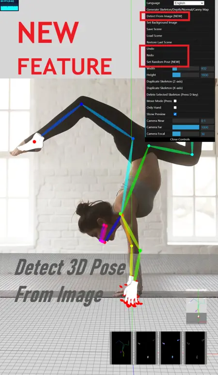 Online 3D Openpose Editor [在线3D版openpose编辑器]