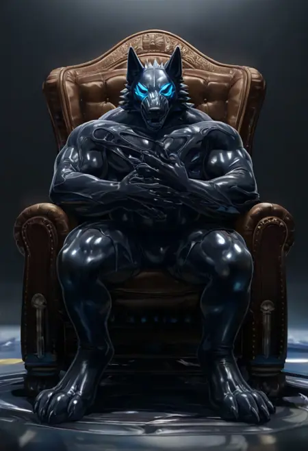 furry latex/goo creature/transformation/live clothing