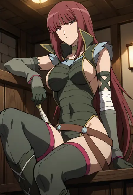 red hair mob assassin (Queen's Blade Vanquished Queens)