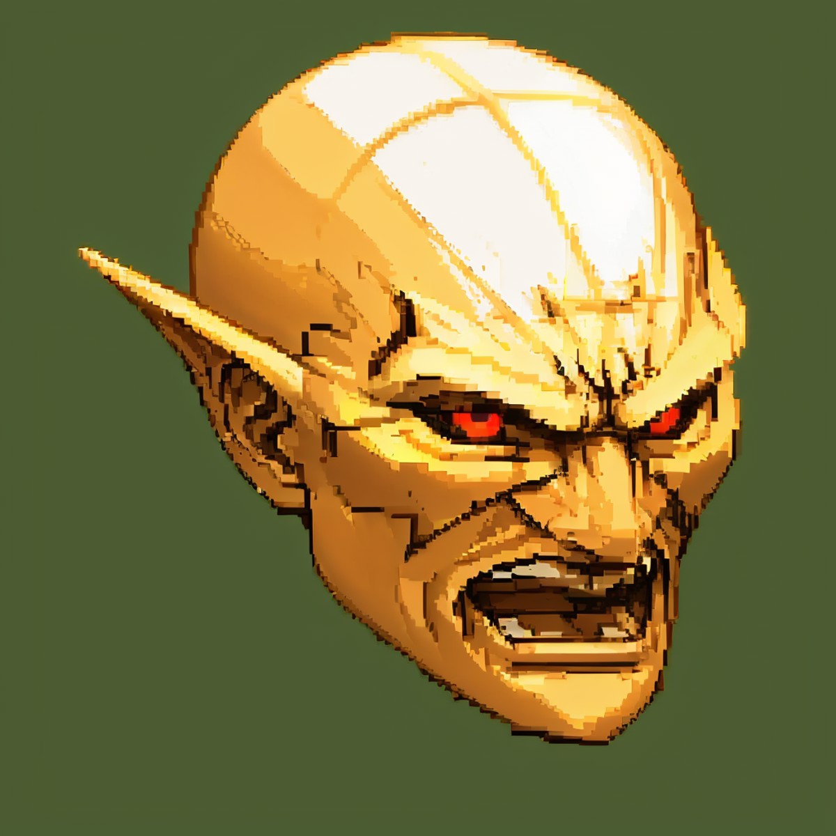 masterpiece, best quality,
<lora:yhvh:0.8> yhvhsmt, head, bald, yellow skin, red eyes, no humans, close up,
 <lora:Cps2V2_...
