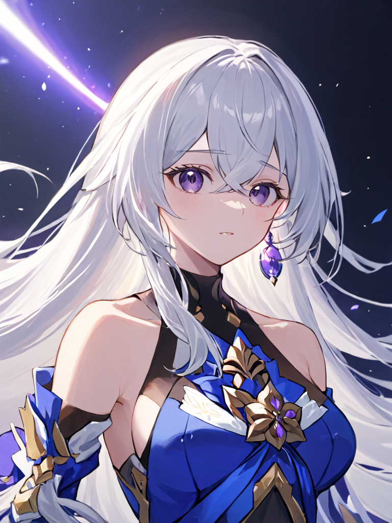 ultra-detailed,(best quality),((masterpiece)),(highres),original,extremely,1girl,Bronya,upper body,white hair,very long ha...