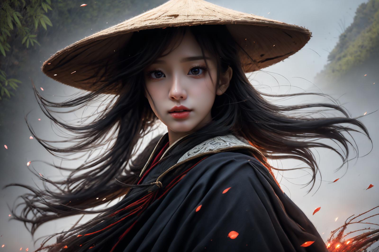 绪儿-斗笠 bamboo hat image by Darknoice