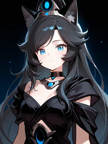 【battle cats / にゃんこ大戦争】dark lunacia / 黒ルナーシャ