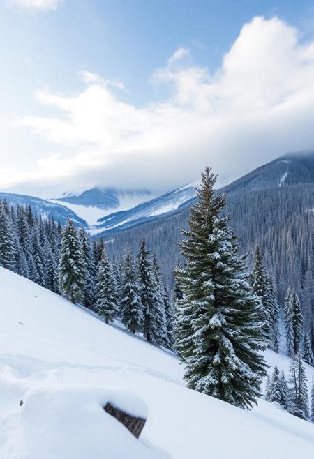 Magnificent winter landscape.