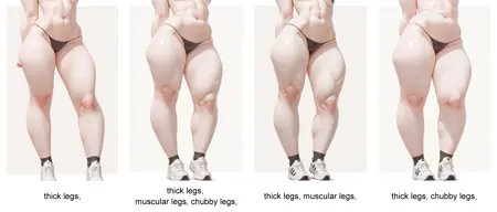 Thick legs / Bottom heavy body style