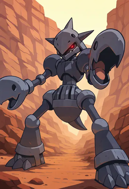 Steeldier: Steel Soldier Ant | Aggron x Scizor (Pokemon) (Citron OC) [Illustrious]