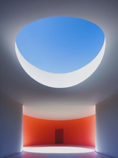 <lyco:JamesTurrell:1.0> architectural, Bauhaus , light and space,by James Turrell,16K