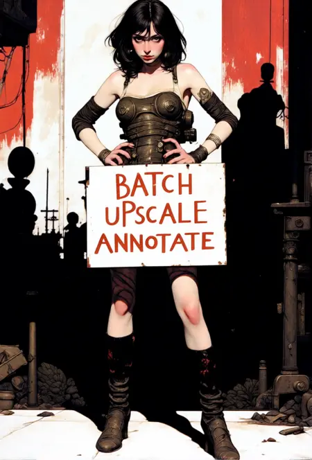 Batch Upscale and Annotator Workflow