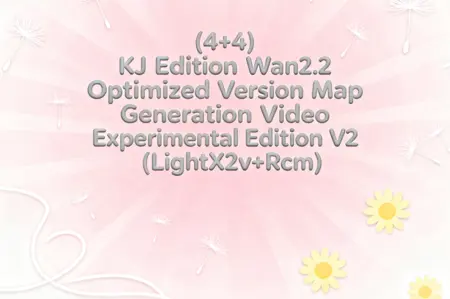 (4+4) KJ Edition Wan2.2 Optimized Version Map Generation Video Experimental Edition V2 (LightX2v+Rcm)