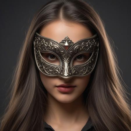 masterpiece, best quality, amazing quality, very aesthetic, absurdres, newest, extreme detail,fantastic,fantastic,hdr,4k,8k,hdr,1 girl,female focus,headshotmask,holding_mask,hole on mask forehead,covered face,long hair,