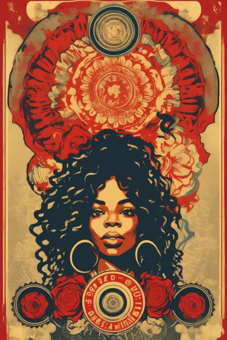 <lora:Shepard Fairey Style:1>Shepard Fairey Style - Create an art piece in the style of Shepard Fairey of SZA. artwork should be in 4K resolution, vector illustration print quality.