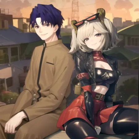 Shinji Matou x Burnice White (Fate/Stay Night x Zenless Zone Zero)