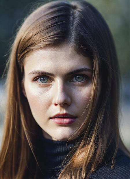 analog style, modelshoot style, A stunning intricate full color portrait of (sks woman:1), wearing a black turtleneck, epic character composition, by ilya kuvshinov, alessio albi, nina masic, sharp focus, natural lighting, subsurface scattering, f2, 35mm, film grain, <lora:locon_alexandra_v1_from_v1_64_32:1.3>