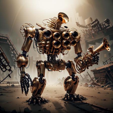 concept art   <lora:BrassInstrumentAI-000014:.9> BrassInstrumentAI robot