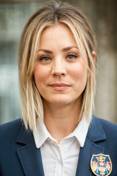 1girl, female flight attendant with a soft smile, wearing a professional uniform, neat hairstyle, clear background with subtle lighting, focus on her gentle expression and poised demeanor, detailed face, (photorealistic, absurdres, best quality, masterpiece:1.4), (high detailed skin:1.3)
 <lora:kc85_us_lora_v01:1> kc85