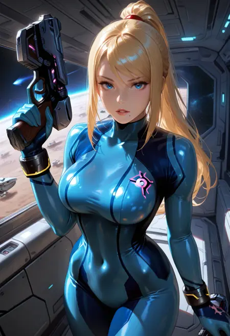 SSB4 Zero Suit Samus l IllustriousXL (2 Outfits)