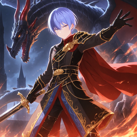 Chevalier Noir (Aoyagi Toya) / Project SEKAI IllustriousXL