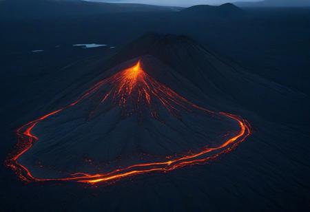 Nordic landscape on Iceland - land of glacier, volcano and geysir SDXL
