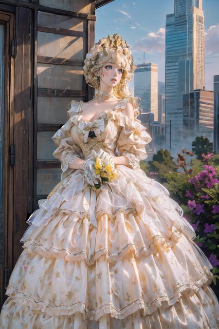 NO. 44 Lolita & No.12 Wedding Type】 Lolita Dress Rose Letter 洛丽塔裙玫瑰花信- v1.0  | Stable Diffusion LoRA | Civitai