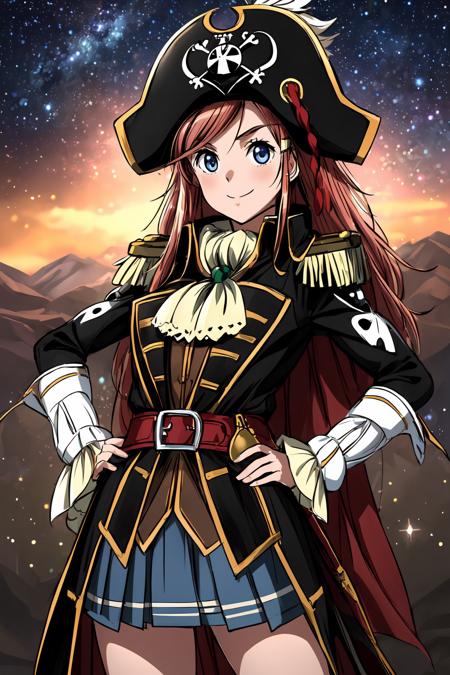katou marika, pirate costume, pirate hat, skirt