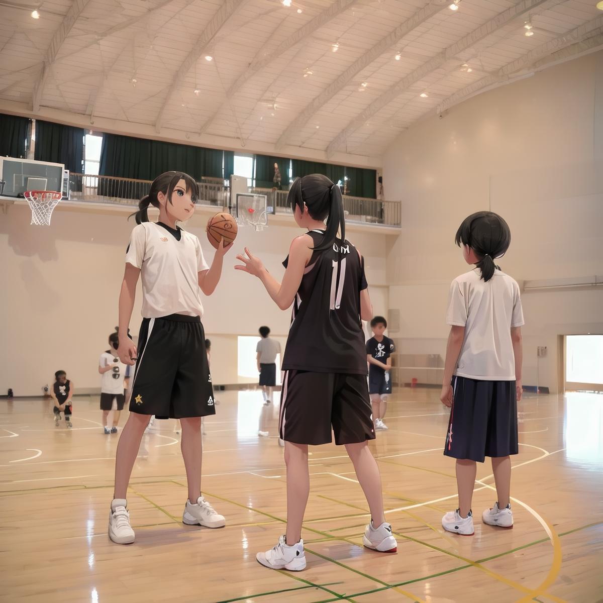 体育館 Japanese school gymnasium SD15 image by swingwings