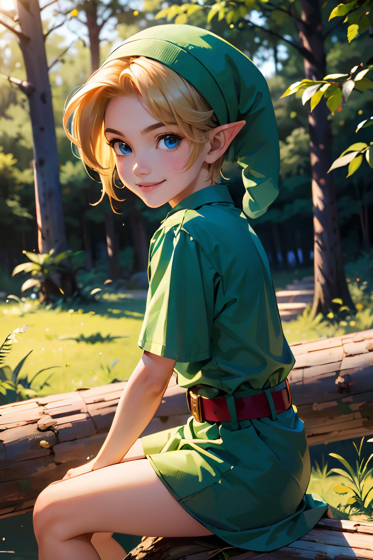 Young Link - Character LoRA image by wikkitikki