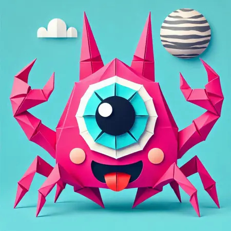 Origami monster
