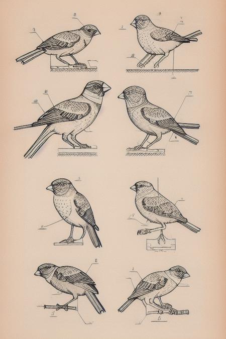 a anatomy of bird <lora:T3chDr4w_v2:0.8>