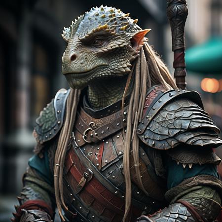 highly detailed analog photo of lizard folk,

slizard folk, solo, long hair, upper body, weapon, armor, blurry, blurry background, shoulder armor, pauldrons, breastplate, chainmail, swamp,


masterpiece, best quality, 8k,
motion blur, intricate details, depth of field,

(analogue photography:1.1),
(shadow play:1.4),
(natural light:1.4),




