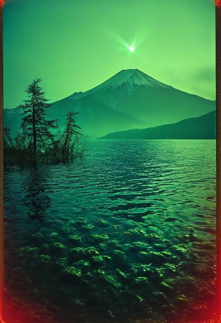 Hyoer Realistic:2.0)Polaroid picture of A Ultra-realistic landscape of Lake Baikal, Russia, showcasing its pristine waters and surrounding mountains. The scene features a serene atmosphere with a clear blue sky and gentle sunlight reflecting off the lake's surface. Include a variety of flora and fauna endemic to the region, such as Siberian larch trees and Baikal seals. The image should highlight the lake's deep blue color and its status as the world's largest and deepest freshwater lake.
BREAK
Ultra-realistic depiction of Mt. Fuji fully populated with cyberpunk skyscrapers and vibrant city life. Nighttime scene with neon lights, cinematic lighting, and intricate details. Futuristic architecture blending seamlessly with the natural landscape. High-resolution, photorealistic, and detailed textures. No lowres, blurry, or distorted elements.
BREAK
()Hyoer Realistic:2.0)Polaroid picture an image of Ultra-realistic New York City under Wakandan rule: ((The towering skyscrapers now adorned with intricate African patterns and gleaming vibranium accents)). The streets are bustling with people in traditional Wakandan attire, while advanced technology seamlessly integrates into everyday life. The Statue of Liberty stands proudly, its torch replaced by a glowing heart-shaped herb symbol. ((In the distance, sleek Wakandan aircraft patrol the skies as citizens from both worlds coexist in harmony.))