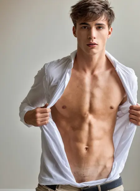 Sexy young male models (realism)