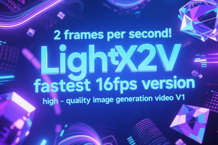 2 frames per second! lightx2v fastest 16fps version high-quality image generation video V1 v1.0