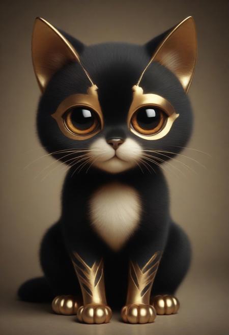 cat,RetroBG Style,RetroBG, cat black and gold furred, fantastical, whimsical, cute, big eyes  <lora:RetroLuxe World Morph:1>
