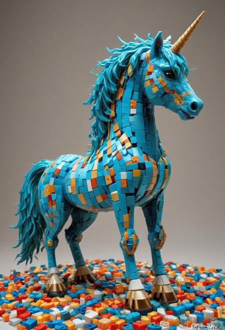 LEGO, score_9,score_8_up,score_7_up,score_6_up,score_anime, masterpiece,
BREAK
LEGO, turquoise unicorn trim with gold made of LEGO, dynamic pose, river,  ultrarealistic, epic, fantasy, amazing quality, best quality, ultra-detailed,
BREAK
Best lighting, best textures, best contrast, Pg-rating, sfw