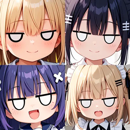 [SDXL] Comic Jitome White / 白ジト目(デフォルメ型)