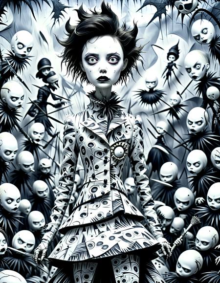 Tim Burton (Art Style) [SDXL] - Tim Burton (Painting Style) [SDXL], Stable  Diffusion LoRA