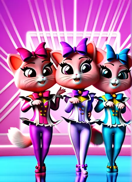 Cherry,Lolly and betty - 44 cats (PonyXL V6)