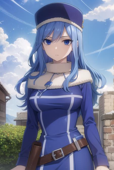 juvialockser, <lora:juvia lockser s7-lora-nochekaiser:1>,
juvia lockser, long hair, blue eyes, blue hair, wavy hair, hair between eyes,
BREAK hat, dress, belt, fur trim, fur hat, capelet, blue dress, long sleeves,
BREAK outdoors, nature, forest, sky, clouds, sun,
BREAK looking at viewer, (cowboy shot:1.5),
BREAK <lyco:GoodHands-beta2:1>, (masterpiece:1.2), best quality, high resolution, unity 8k wallpaper, (illustration:0.8), (beautiful detailed eyes:1.6), extremely detailed face, perfect lighting, extremely detailed CG, (perfect hands, perfect anatomy),