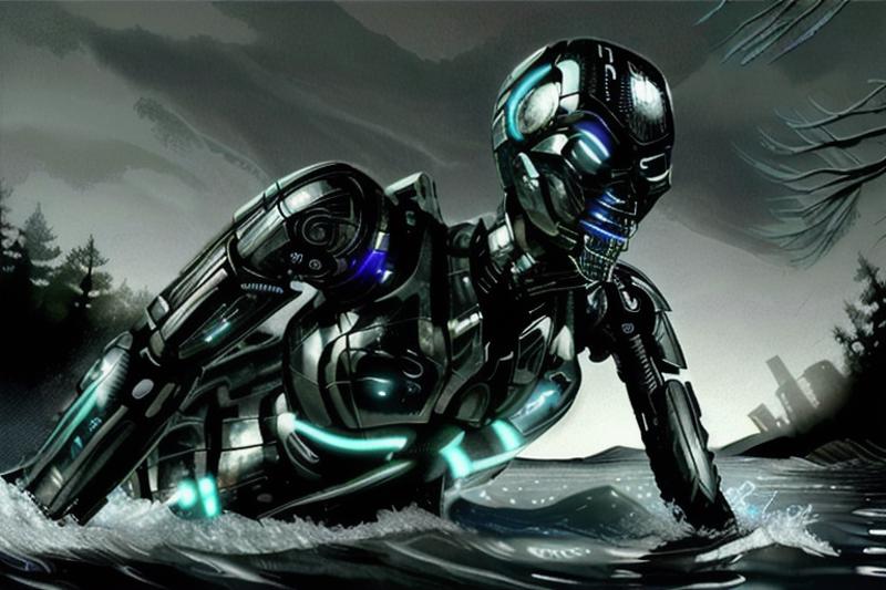 T-X Endoskeleton image by moesah