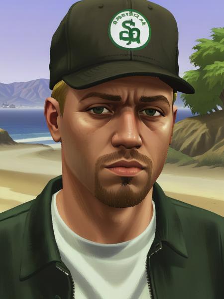 <lora:03realismPainting_Hap_XL:2.8>,American art,oil painting,peaceful,realism, A person in gta san andreas, playstation 2 with the low graphics and the pixels, 2D