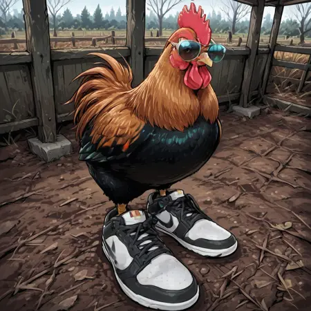 Chicken with drip