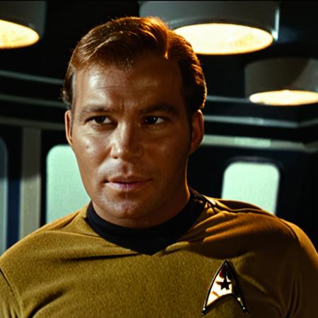 captain_kirk, looking at the camera,(talking, speech:1.4), in the transporter r5oom. highly detailed, 8k, UHD <lora:captain_kirk_10_x114:1>