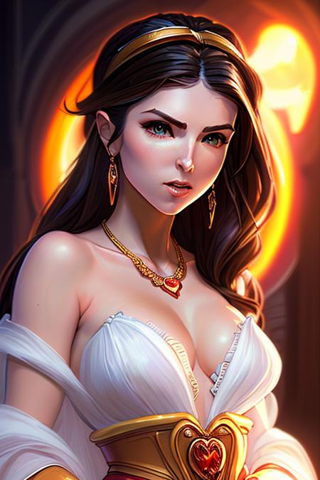 full body portrait of a gorgeous young (annakendrick-sd-v2-800:1.2) as Elsa, d & d, fantasy, intricate, elegant, highly detailed, digital painting, artstation, concept art, matte, sharp focus, illustration, hearthstone, art by artgerm and greg rutkowski and alphonse mucha, 8k