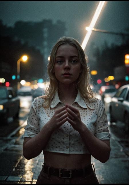 scgirls, blonde, (((masterpiece))),(((best quality))),highly detailed, cinematic film still 1girl, water drops, rain drops, splash detailed,surreal dramatic lighting shadow (lofi, analog),kodak film by Brandon Woelfel Ryan McGinley,vignette,high budget,bokeh,cinemascope,moody,epic,gorgeous,film grain,grainy, poster art, bold lines, hyper detailed, expressive,  award winning, intricate details, masterpiece, ring light , looking at viewer, dynamic pose, wide angle view, atmospheric haze, Film grain, cinematic film still, highly detailed, high budget, cinemascope, 2000s vintage RAW photo, photorealistic, candid camera, color graded cinematic, eye catchlights, atmospheric lighting, skin pores, imperfections, natural <lora:SC_GIRLS_V1:1.0>