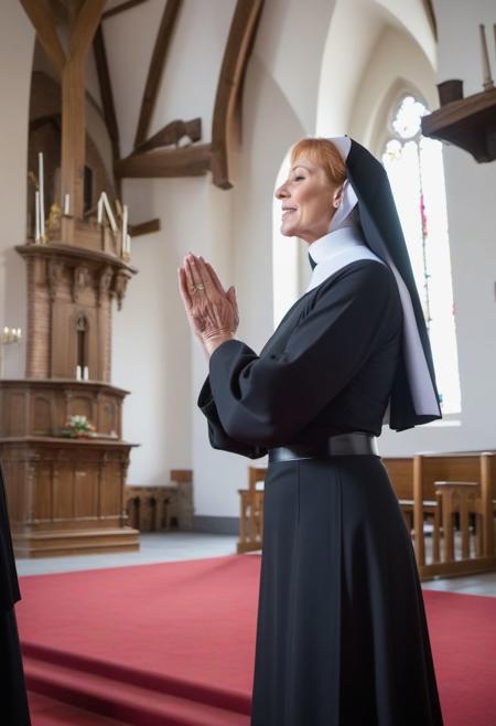 multiple, three, 3 half naked attractive older woman, 45yo, 55yo, 60yo, perfect natural big breasts, hugging, touching each other, grabbing breasts, touching breasts, holding breasts, fetish, perverted, during a ceremony, 1blonde, 1redhair, 1grayhair, located in a church, nun latex, latex, tight, fetish, during a church service, while praying, perfect eyes, perfect teeth, side view, 8k, realistic high detail photography, ng_deepnegative_v1_75t, easynegative, FastNegativeV2