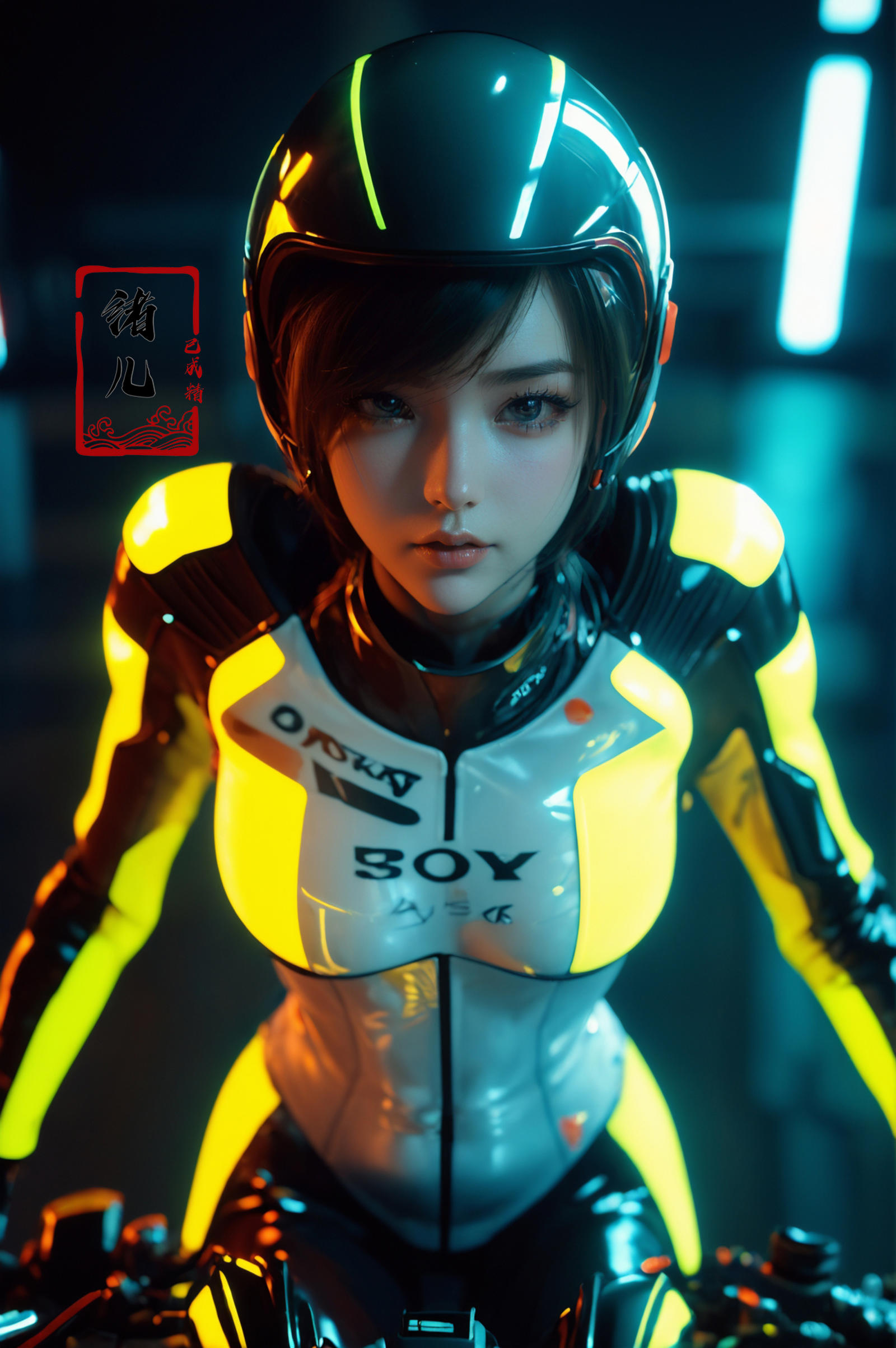 绪儿-摩托少女 xuer future motorcycle image by XRYCJ