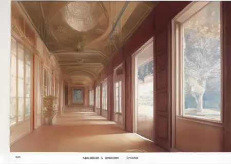 Joseph Michael Gandy Watercolor drawing style