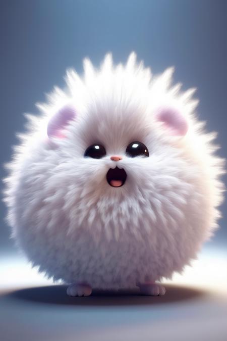 <lora:Cute Animals:1>Cute Animals - a fuzzy while puff ball creature. cute, lovable, ultrasharp realistic photograph using bright lighting